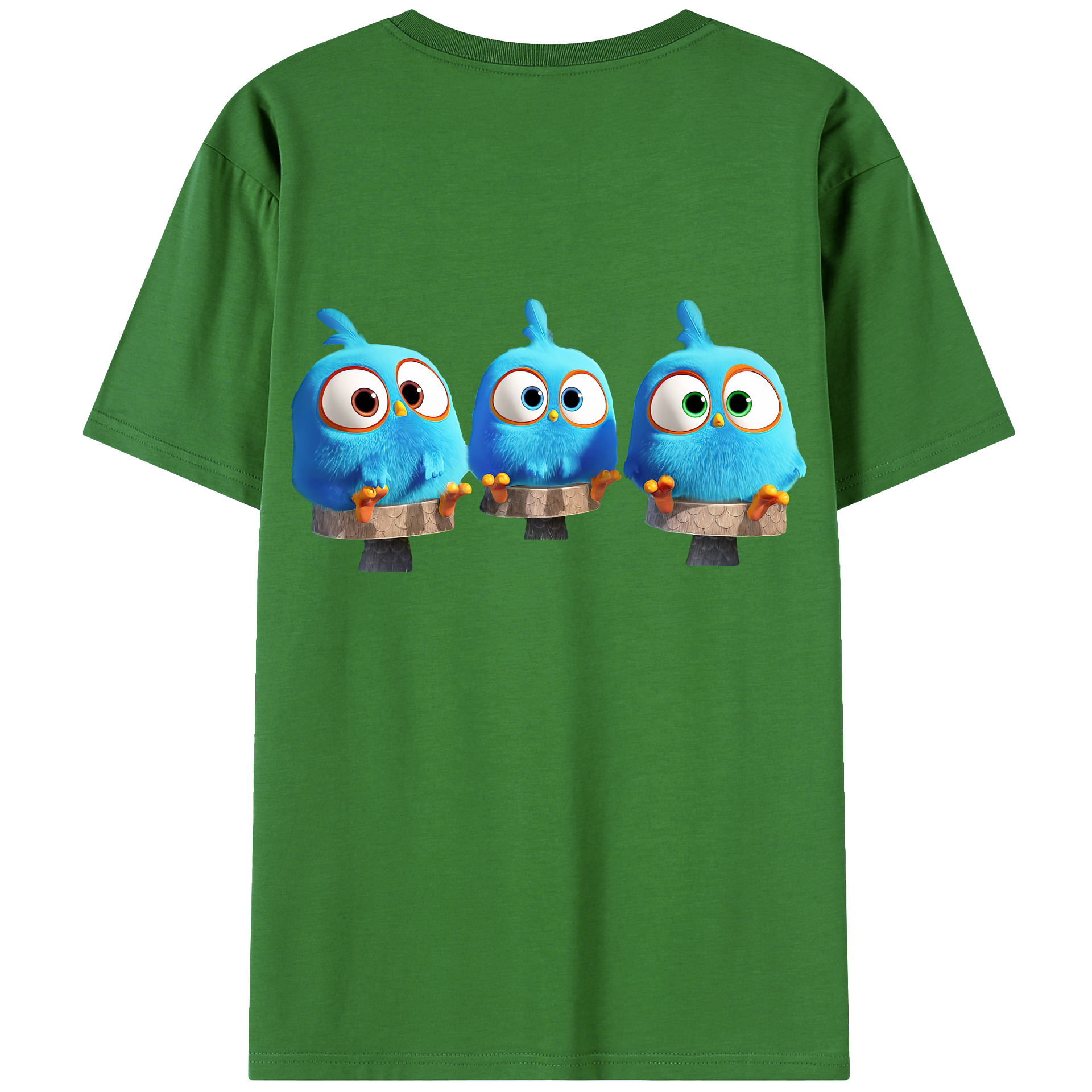 （画像用） Angry Birds アングリーバード レディース半袖Tシャツ(バックプリント)